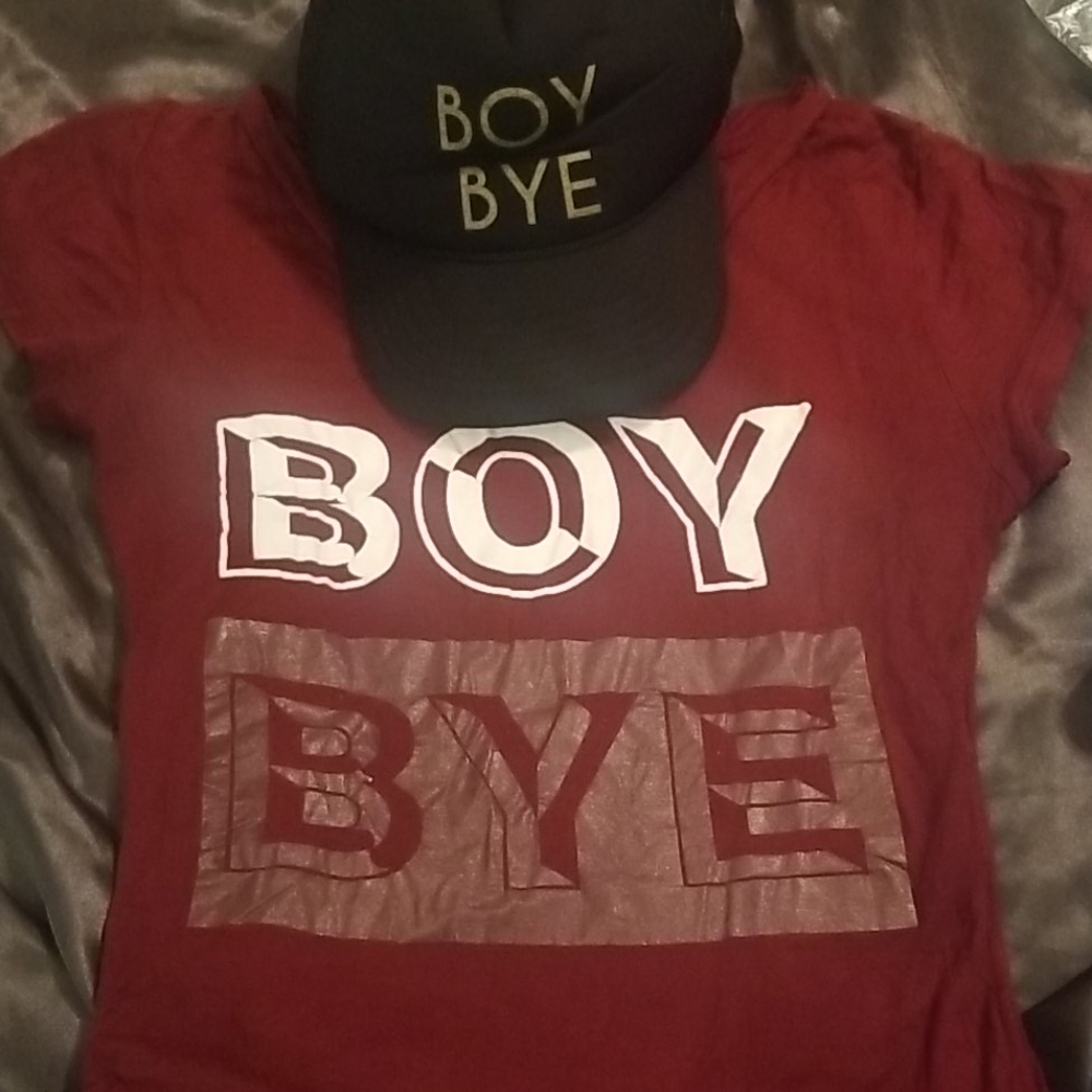 BOY BYE T AND HAT